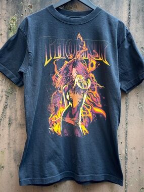 Marvel X-Men Phoenix black cotton tee Size M mad engine vintage